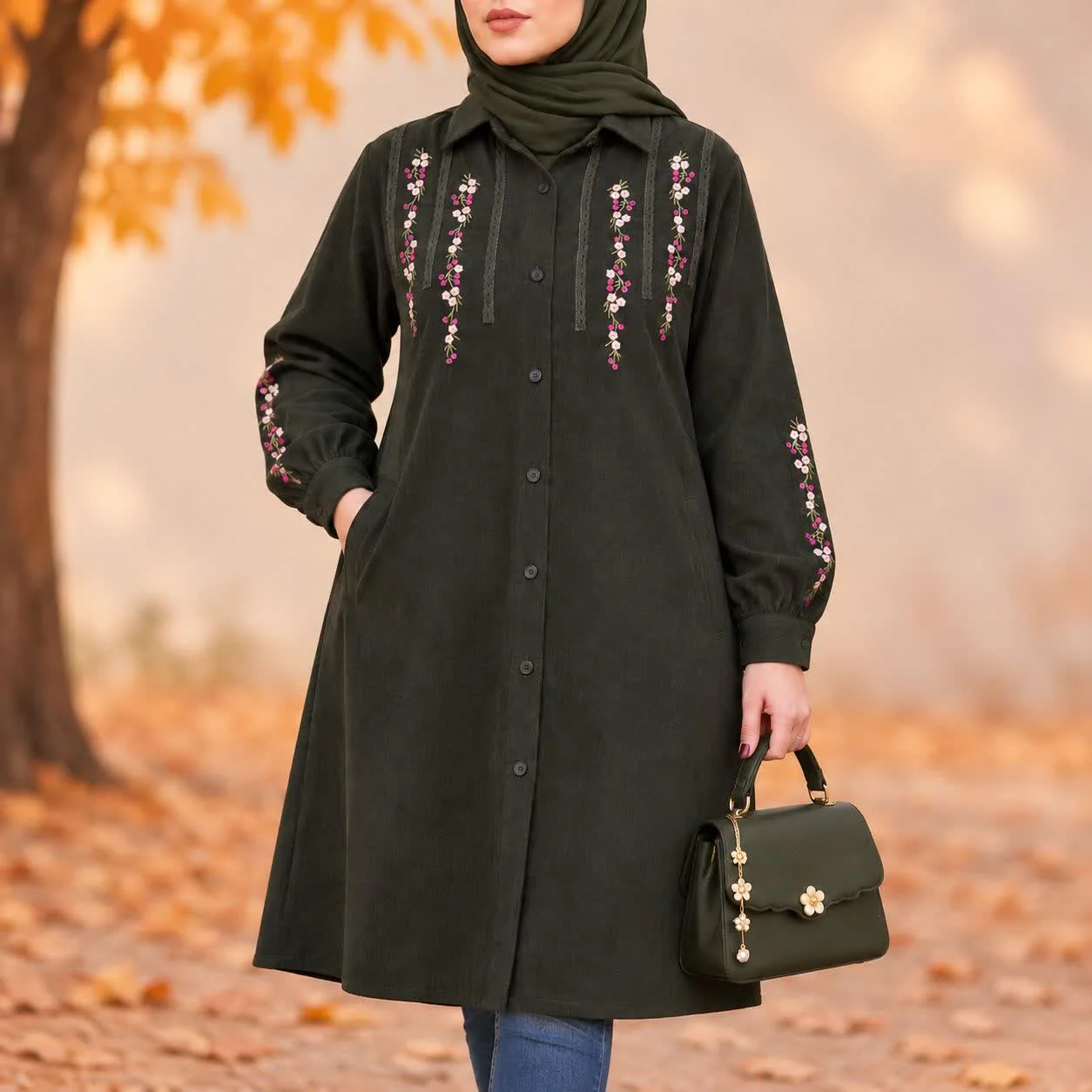 مانتو مخمل کبریتی شایلی