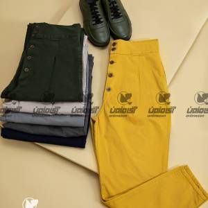 شلوار مام استایل کتان