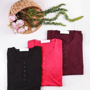 تاپ حلقه آستین چند دکمه