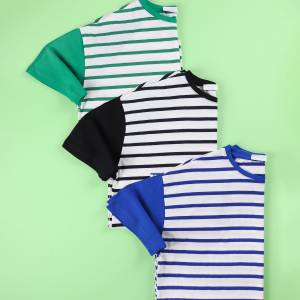 تیشرت لانگ راه راه