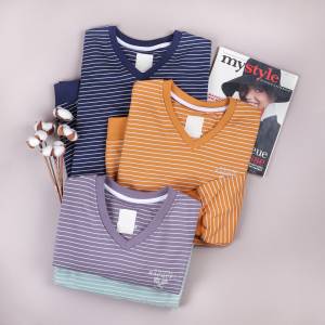 بلوز راه راه یقه هفت