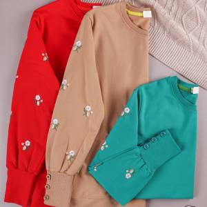 بلوز آستین دکمه بهار