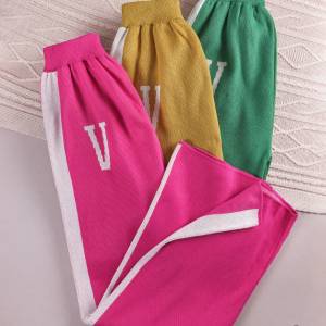 شلوار بافت بغل خط