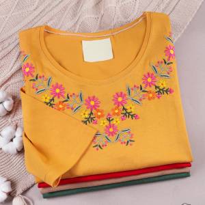 تیشرت بالا تنه گلدوزی ترمه