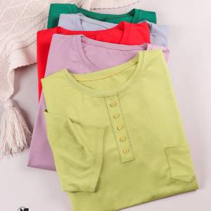 تیشرت دکمه دار مایا