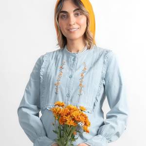 شومیز مانتویی ترلان